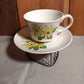 Collectible Vintage Tea Cup with Herbal Tea, hostess gift, Honey and Tea